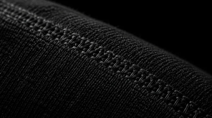 Macro of a flatlock seam